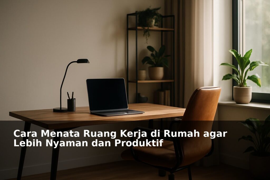 Ruang kerja rumah modern yang nyaman dan produktif dengan desain minimalis