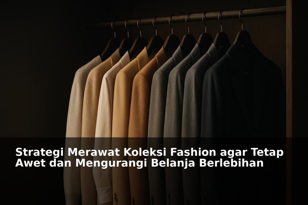 Koleksi fashion tertata rapi dengan perawatan yang baik
