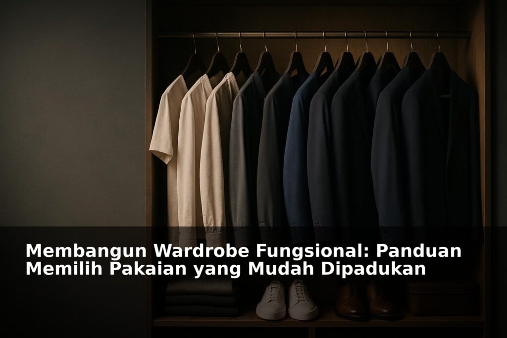 Koleksi pakaian kasual dan formal yang mudah dipadukan di lemari modern